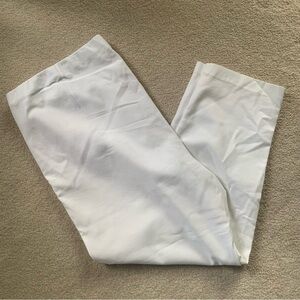 NWT J.Jill White Cotton Stretch Pants (Size 24W)